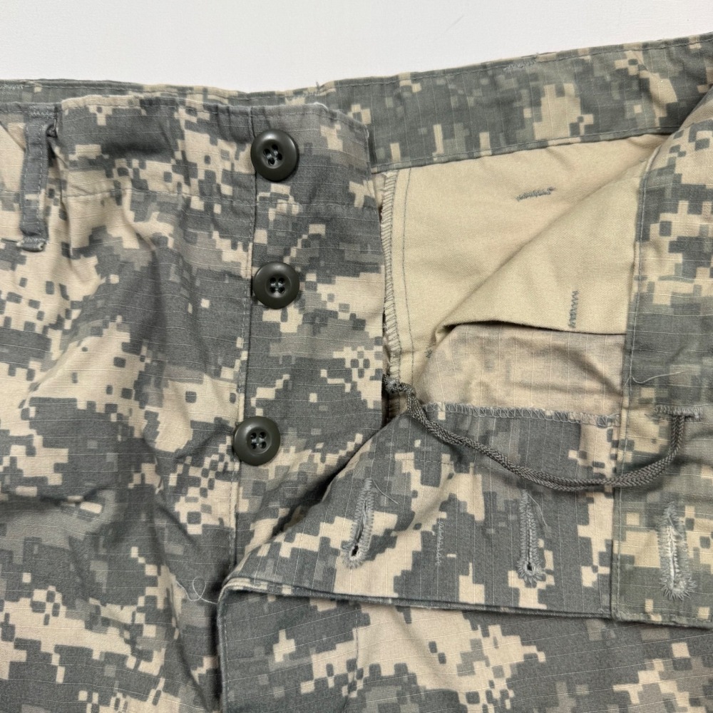 ACU Digital Camo Cargo Pants Medium Regular Ripstop UCP Military Button Fly